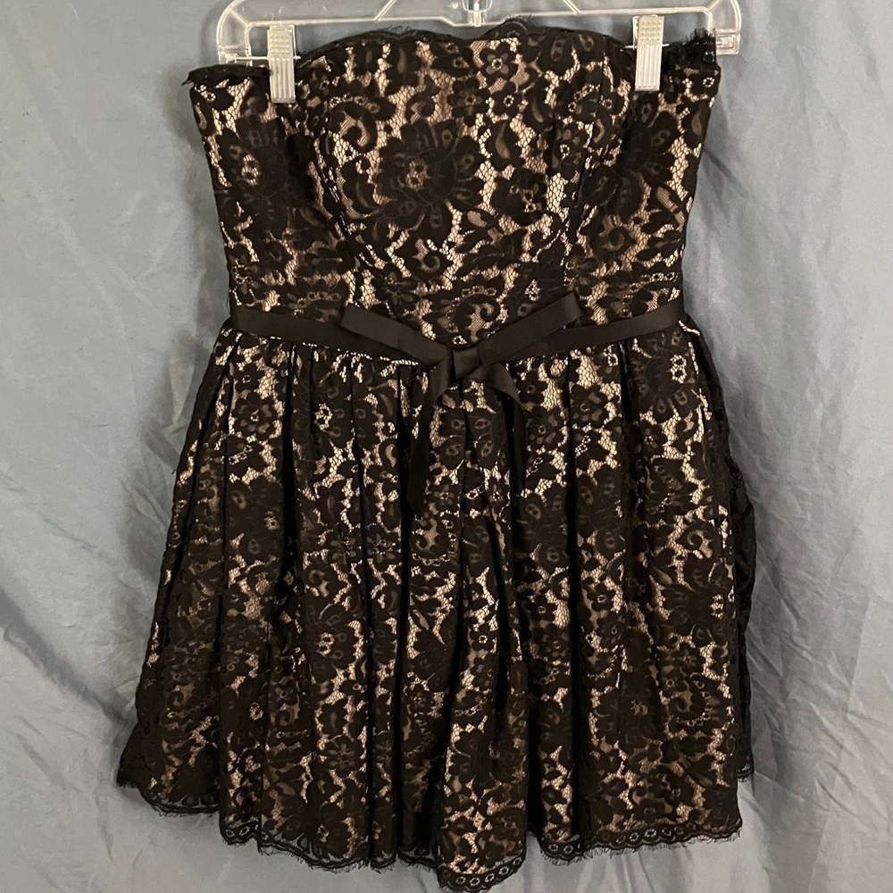 Neiman Marcus x Target: Black Lace Strapless Dress